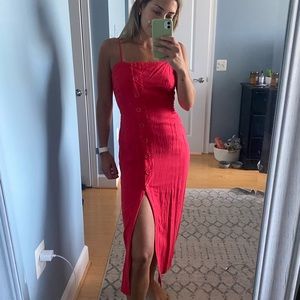 ⚡️URBAN OUTFITTERS red midi dress